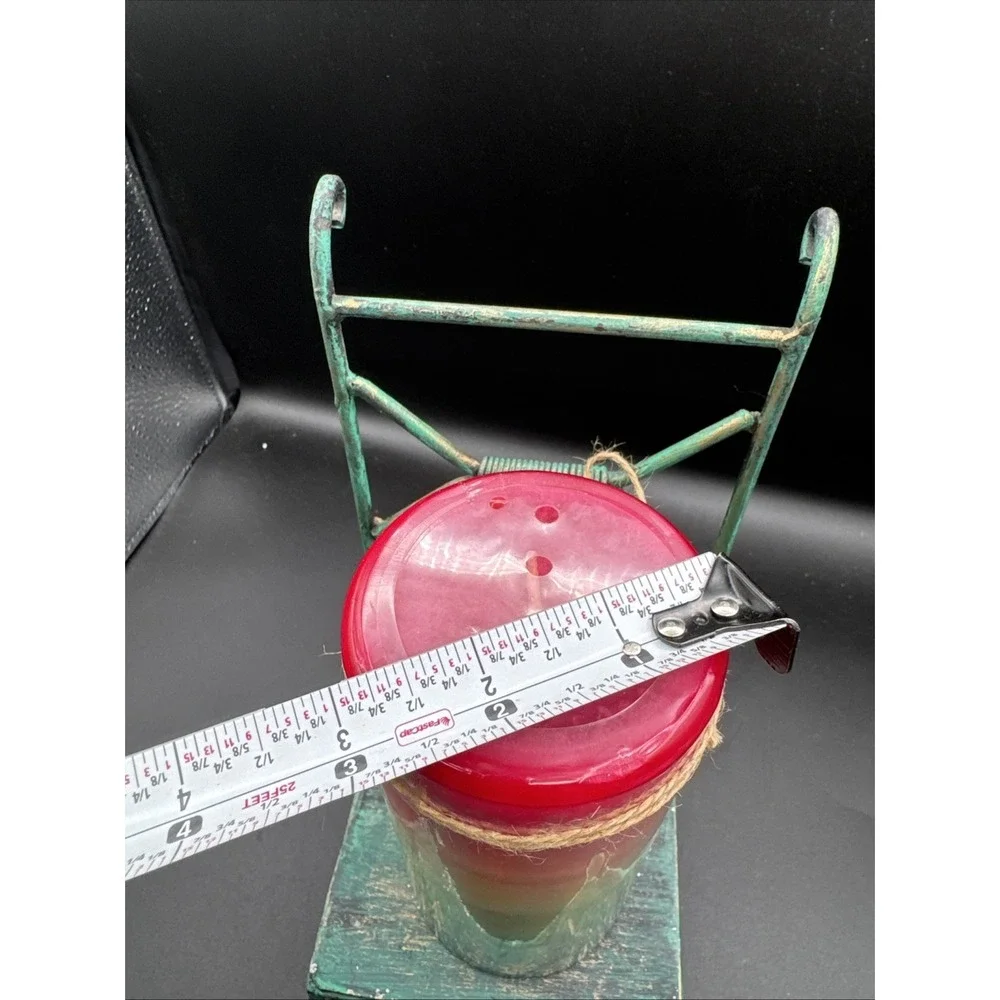 VTG Pier 1 Sunset Citronella Scented Candle With Charm. NEW. Cottage Rainbow